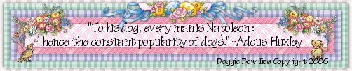  dog bows banner canine quotes