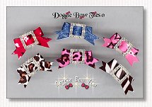 Puppy Dog Bows-Rhinestone Buckle Barrettes Fun-n-Fancy 