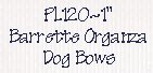  PL120~Bow Ties 1 " Barrette Dog Bows