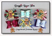 Dog Bow-Gingerbread Christmas Loopy 