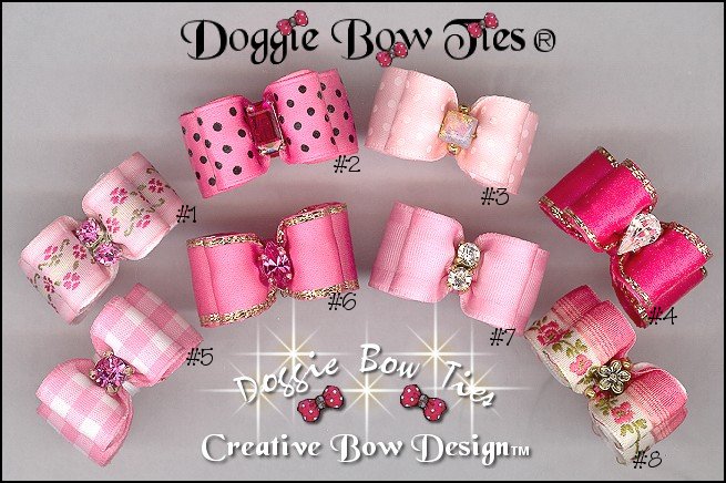 Petline Pink Sugar I Dog Bows