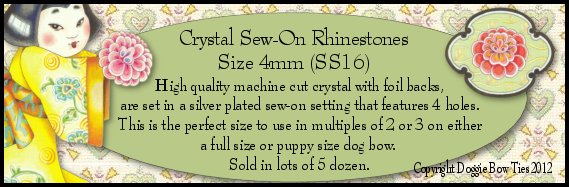 Sew-On Rhinestones-size 4mm