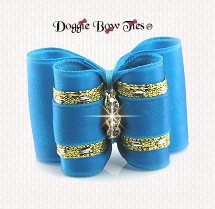 Dog Bow-Full Size, Classic, Vivid Blue