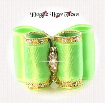 Dog Bow-Full Size, Classic, Green Apple